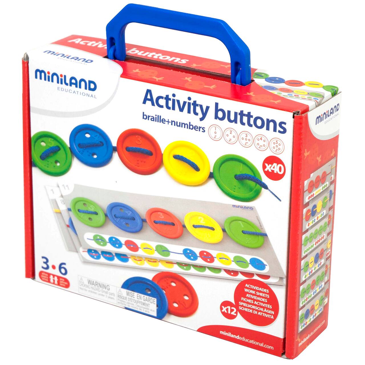 Miniland Activity Buttons, 57 Pieces